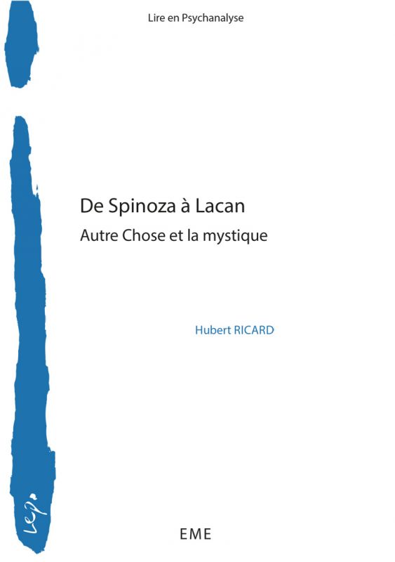Couverture du livre "De Spinoza à Lacan" Hubert Ricard