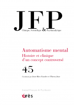 Couverture JFP n° 45 : Automatisme mental